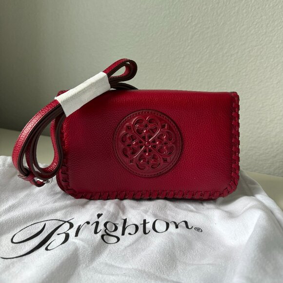 Brighton Handbags - Brighton Red Leather Ferrara Purse